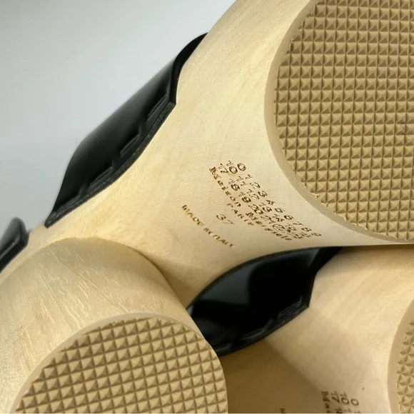 New Maison Margiela Leather Tabi Platform Sandals - Picture 6 of 9